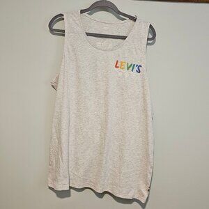 **NWT** Levi’s Light Gray Equality Tank, Large